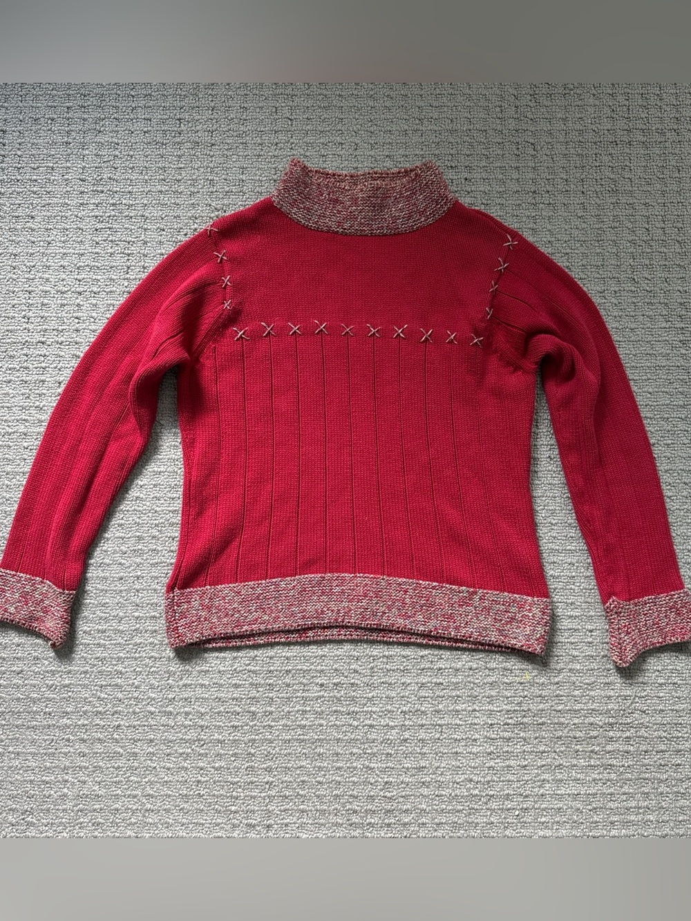 Cute mockneck fall sweater